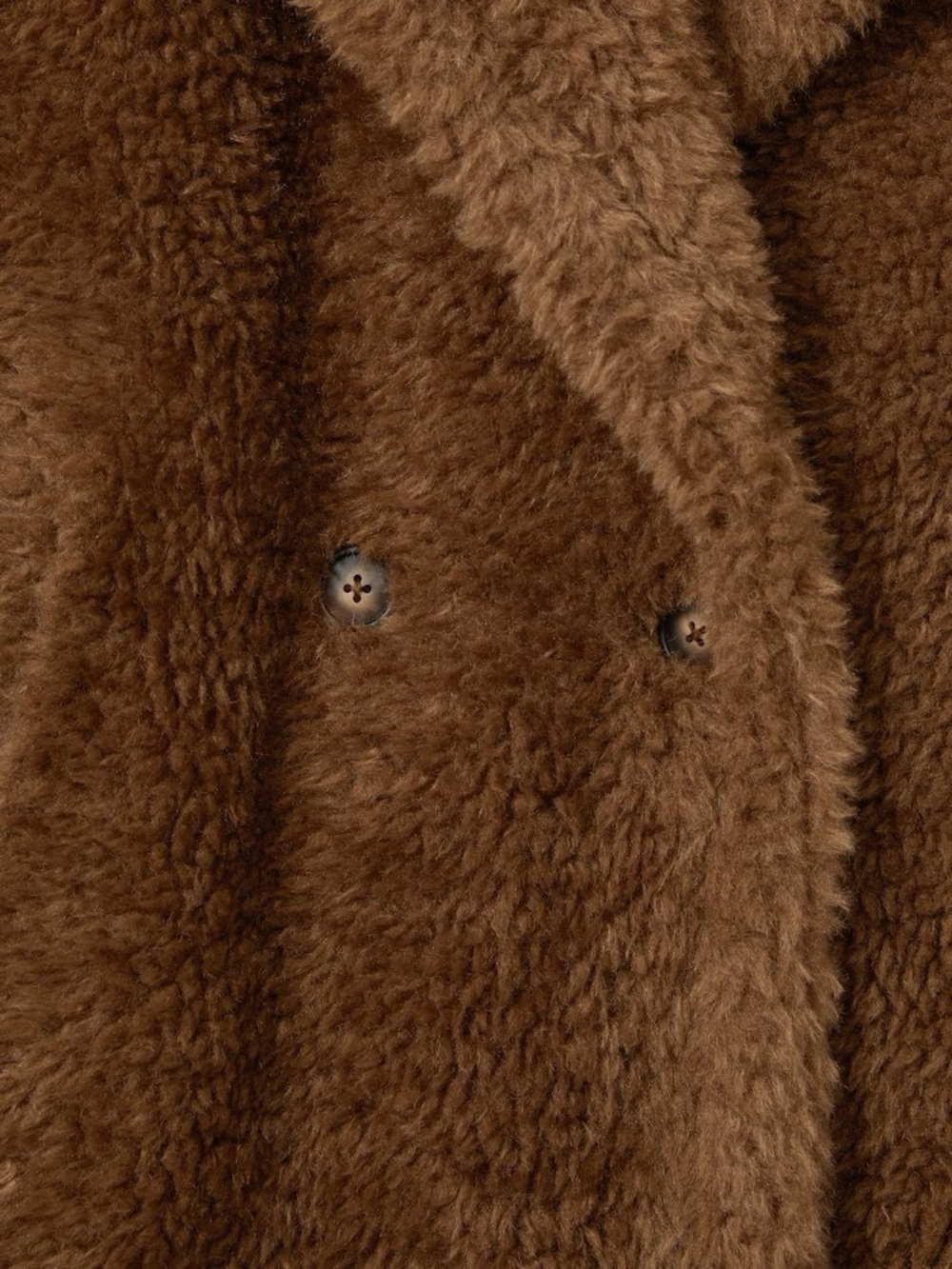 NWT Reiss Darla Teddy Coat Long Wool Jacket Brown Large - Picture 5 of 14